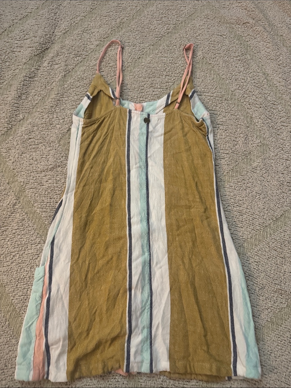 Rip Curl Striped Button Front Sundress Cover Up XS - Picture 4 of 4